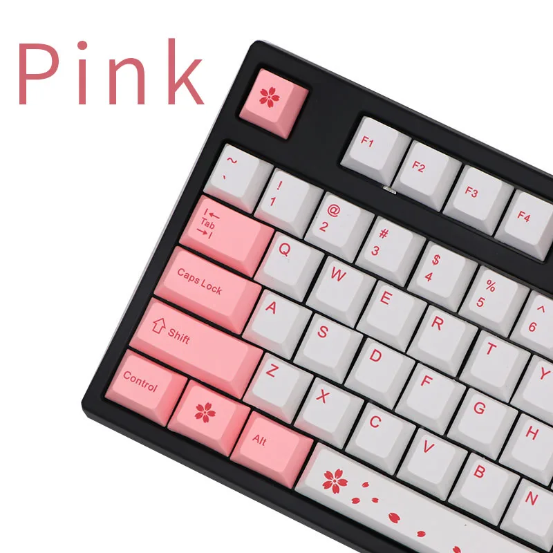 BGKP new arrival Pink and white dye sub 61/87/104 keys for cherry mx mechanical keyboard For Wired USB keyboard
BGKP new arrival Pink and white dye sub 61/87/104 keys for cherry mx mechanical keyboard For Wired USB keyboard