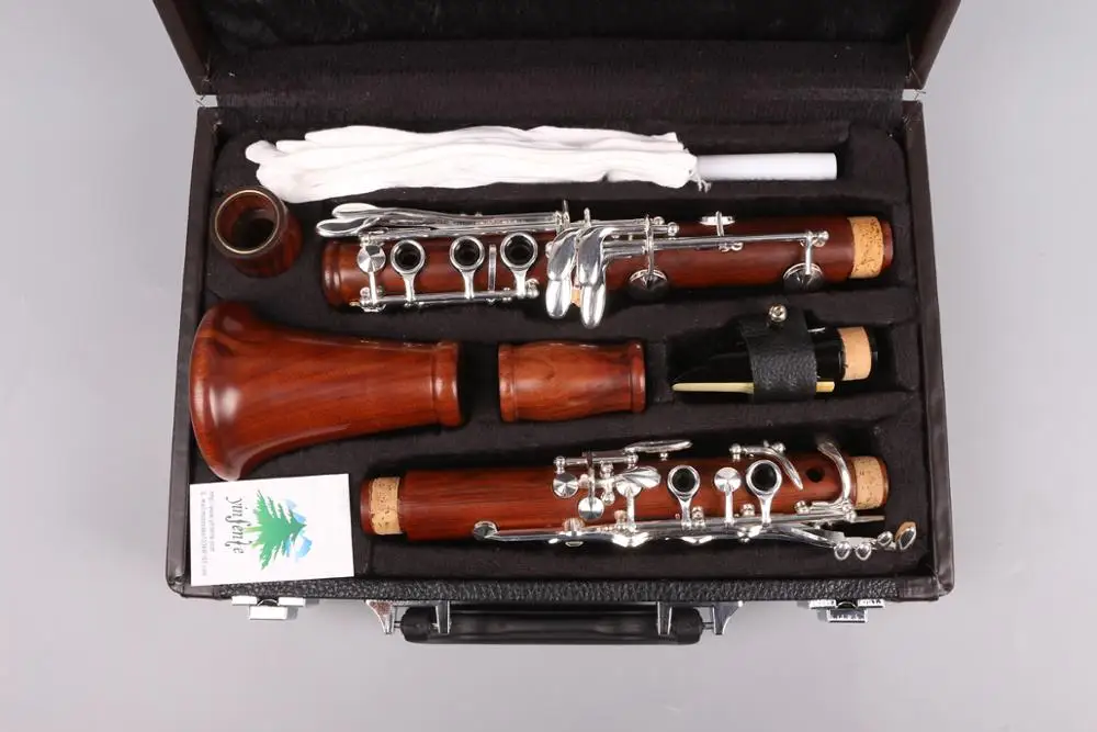 YInfente Professional Clarinet Rosewood Body Silver Plated Key B-flat 17 key Bb Sweet Sound
YInfente Professional Clarinet Rosewood Body Silver Plated Key B-flat 17 key Bb Sweet Sound
