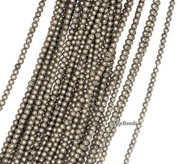 3mm Iron Pyrite Gemstone Dark Grey Round Loose Beads 16 inch Full Strand (90148174-137)
3mm Iron Pyrite Gemstone Dark Grey Round Loose Beads 16 inch Full Strand (90148174-137)