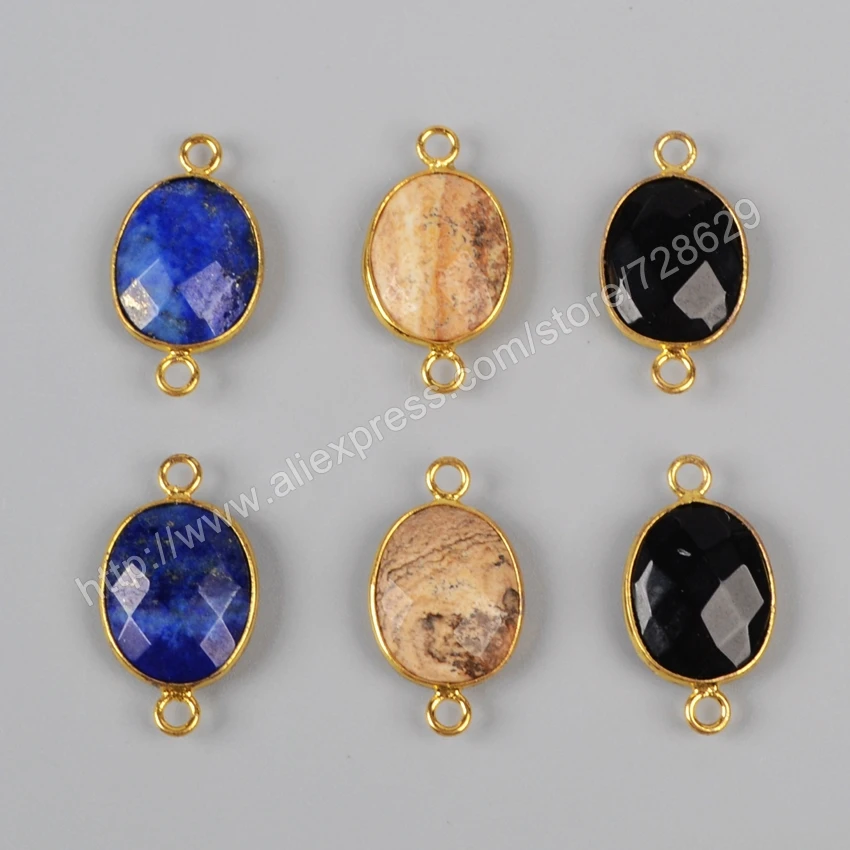 BOROSA 10 pcs New Natural Owyhee Picture Lapis Lazuli Black Obsidian Facted Connector Drusy Jewelry DIY For Women WX044
BOROSA 10 pcs New Natural Owyhee Picture Lapis Lazuli Black Obsidian Facted Connector Drusy Jewelry DIY For Women WX044