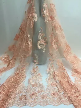 Peach Newest African Tulle Lace Fabrics With Stones Embroidery Net Lace African French Lace High Quality With Beads Wedding
Peach Newest African Tulle Lace Fabrics With Stones Embroidery Net Lace African French Lace High Quality With Beads Wedding