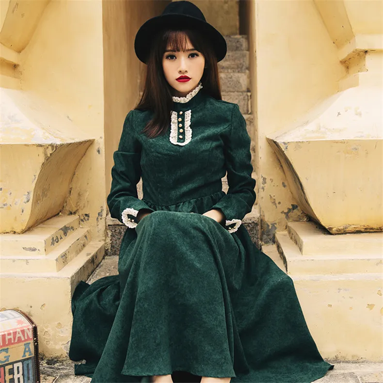 High Quality Explosions Leisure Retro matching Dresses Women spring autumn Casual Dress
High Quality Explosions Leisure Retro matching Dresses Women spring autumn Casual Dress