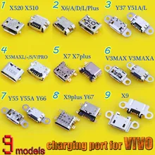9 modelos 5pin teléfono móvil Micro USB Jack conector USB puerto de carga para BBK para VIVO Y55 V3 Y67 x5MAX X6 X7 X9 plus(China)