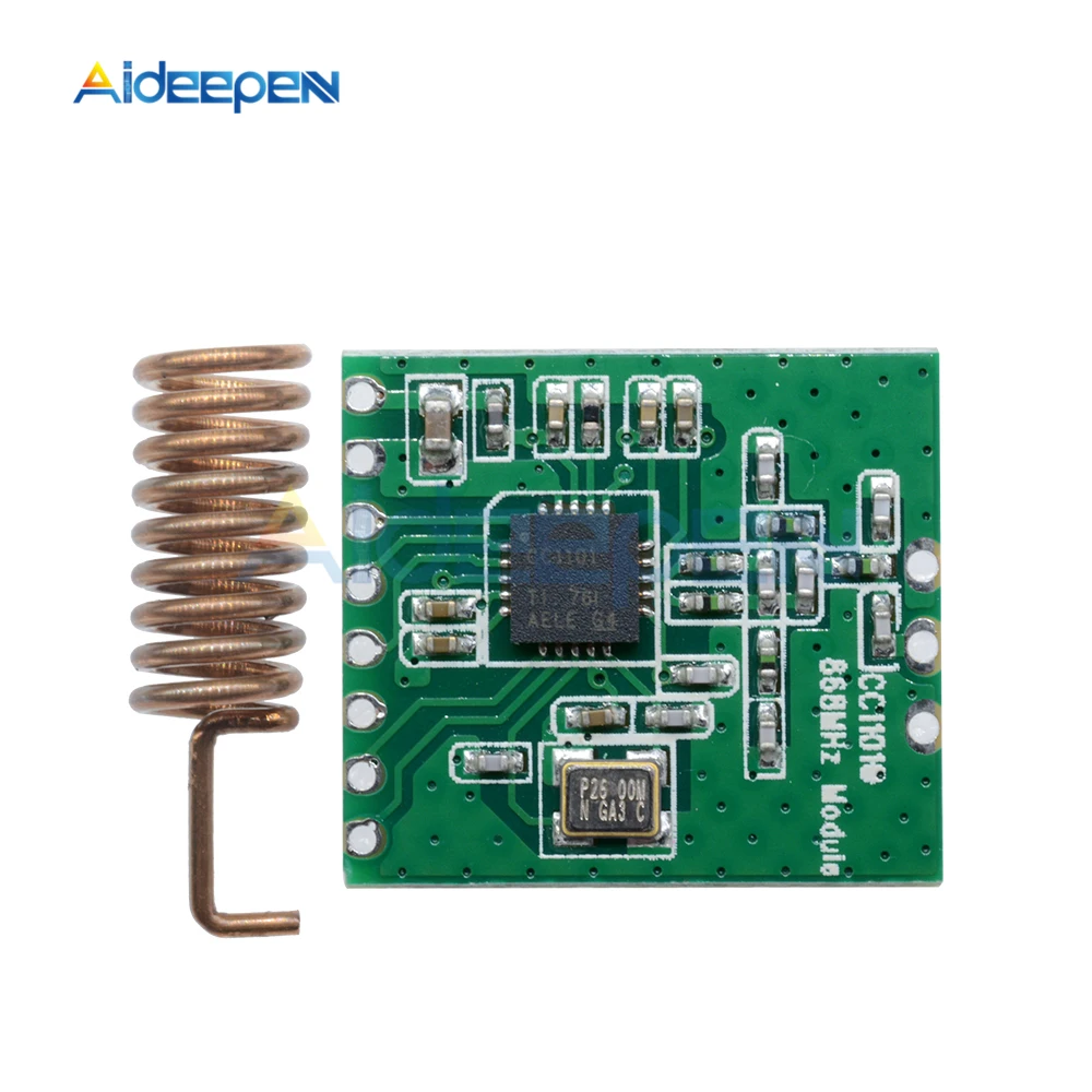CC1101 868MHZ Wireless Module Transceiver Long Distance Transmission Antenna M115 For FSK GFSK ASK OOK MSK 64-byte SPI Interface
CC1101 868MHZ Wireless Module Transceiver Long Distance Transmission Antenna M115 For FSK GFSK ASK OOK MSK 64-byte SPI Interface