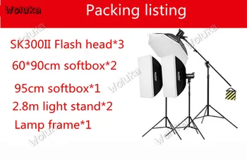 Godox SK300II Photographic lamp set 300w Flash studio Lamp Studio fill lamp built-in X1 photo lighting CD50 T03
Godox SK300II Photographic lamp set 300w Flash studio Lamp Studio fill lamp built-in X1 photo lighting CD50 T03