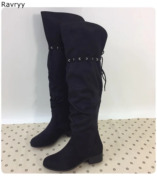 Women long boots black leather lace up drawstring female boot low heel concise autumn winter fashion party show dress shoes
Women long boots black leather lace up drawstring female boot low heel concise autumn winter fashion party show dress shoes