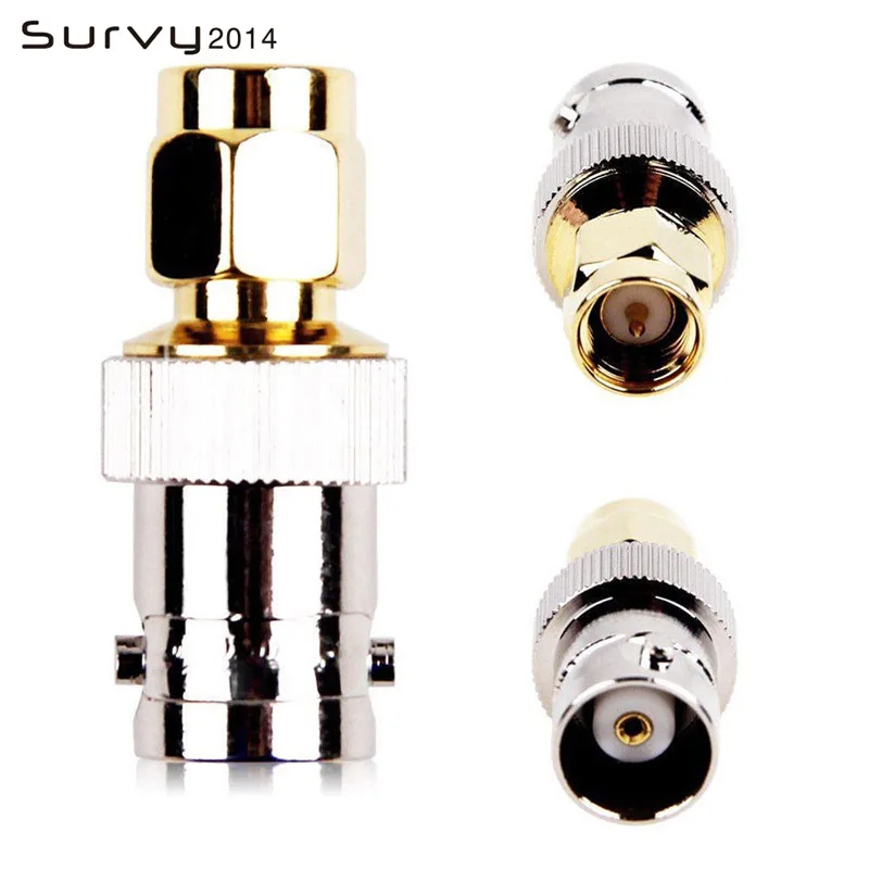 RF Coax Coaxial SMA Male Plug to BNC Female M/F Radio Antenna Contor Adapter For RF Gold-Plated Machined Brass DIY
RF Coax Coaxial SMA Male Plug to BNC Female M/F Radio Antenna Contor Adapter For RF Gold-Plated Machined Brass DIY