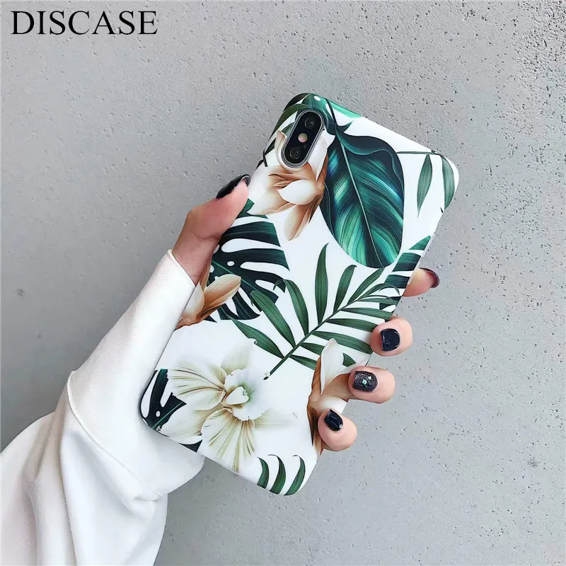 DISCASE Fresh banana leaf Phone Case For iphone 8 7plus For iphone XS MAX XR X 6 6s plus MD Vintage Flower Soft Fruit Back Cover
DISCASE Fresh banana leaf Phone Case For iphone 8 7plus For iphone XS MAX XR X 6 6s plus MD Vintage Flower Soft Fruit Back Cover