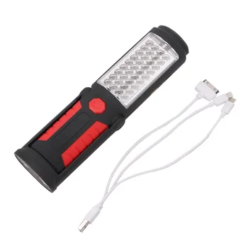 Red/Blue Portable 36+5Led Work Light Camping Emergency Lamp Flashlight Magnetic With Hook Stand Built in Battery With USB Cable
Red/Blue Portable 36+5Led Work Light Camping Emergency Lamp Flashlight Magnetic With Hook Stand Built in Battery With USB Cable