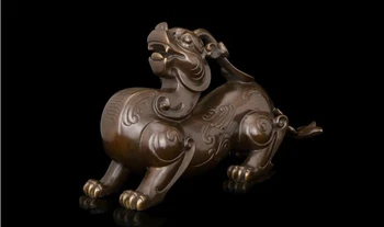 7 China Royal Bronze Copper Evil Lucky Fu Foo Dog Lion beast Brave troops Statue
7 China Royal Bronze Copper Evil Lucky Fu Foo Dog Lion beast Brave troops Statue