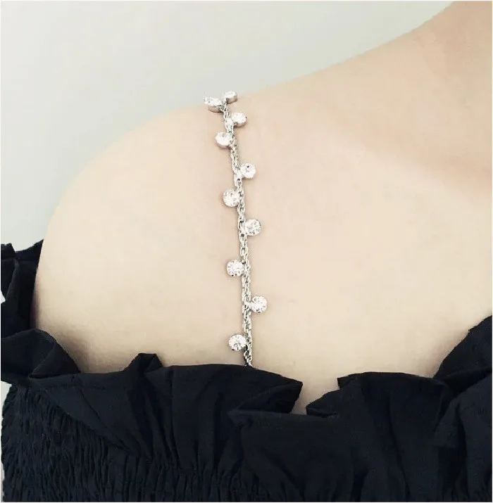 Wedding Party Rhinestone Bra Straps Women Intimate Shiny Diamond Shoulder Straps for Bra Accessories Decorative Underwear Belt
Wedding Party Rhinestone Bra Straps Women Intimate Shiny Diamond Shoulder Straps for Bra Accessories Decorative Underwear Belt