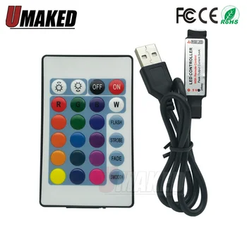 1set USB RGB Controller 5V 12V 24Keys IR Remote Controller Led Dimmer for 5V RGB Led USB strip light tape lamp
1set USB RGB Controller 5V 12V 24Keys IR Remote Controller Led Dimmer for 5V RGB Led USB strip light tape lamp