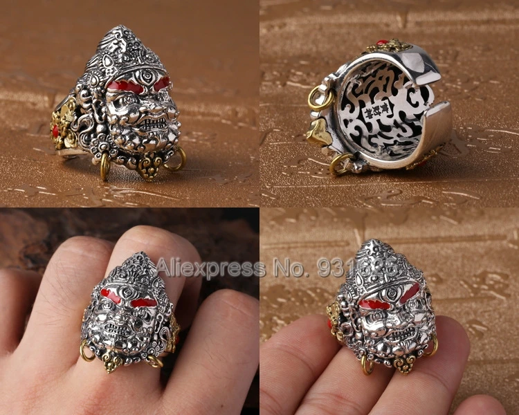 100% Real 925 Sterling Silver 35mm Vintage Chinese Wealth God Ring Open S925 Solid Thai Silver Rings Retro Punk Jewelry
100% Real 925 Sterling Silver 35mm Vintage Chinese Wealth God Ring Open S925 Solid Thai Silver Rings Retro Punk Jewelry