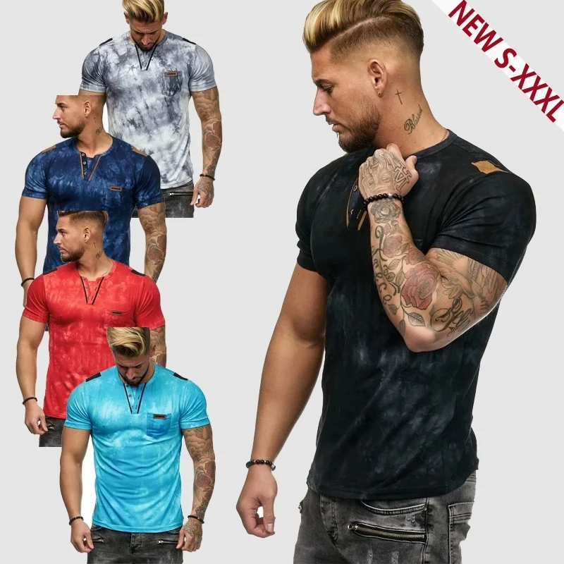 2019 Summer New Slim Fit T Shirt Men Tops Tees Casual Male t-shirt Short Sleeves Print Muscle Man tshirt Fitness S-XXXL
2019 Summer New Slim Fit T Shirt Men Tops Tees Casual Male t-shirt Short Sleeves Print Muscle Man tshirt Fitness S-XXXL