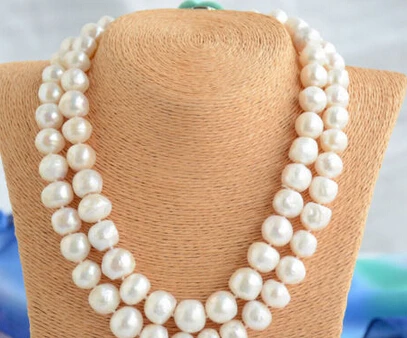 Miss charm Jew1844 2row 12-15mm white baroque freshwater cultured pearl necklace NEW
Miss charm Jew1844 2row 12-15mm white baroque freshwater cultured pearl necklace NEW