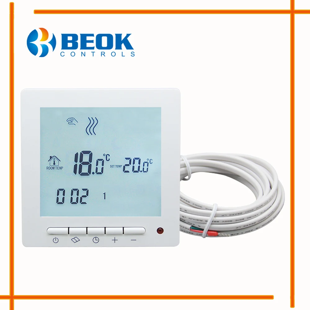 BEOK Big Digital Screen Room Thermostat for Warm Floor Heating System Programmable Thermostat Thermoregulator with Two Sensors
BEOK Big Digital Screen Room Thermostat for Warm Floor Heating System Programmable Thermostat Thermoregulator with Two Sensors