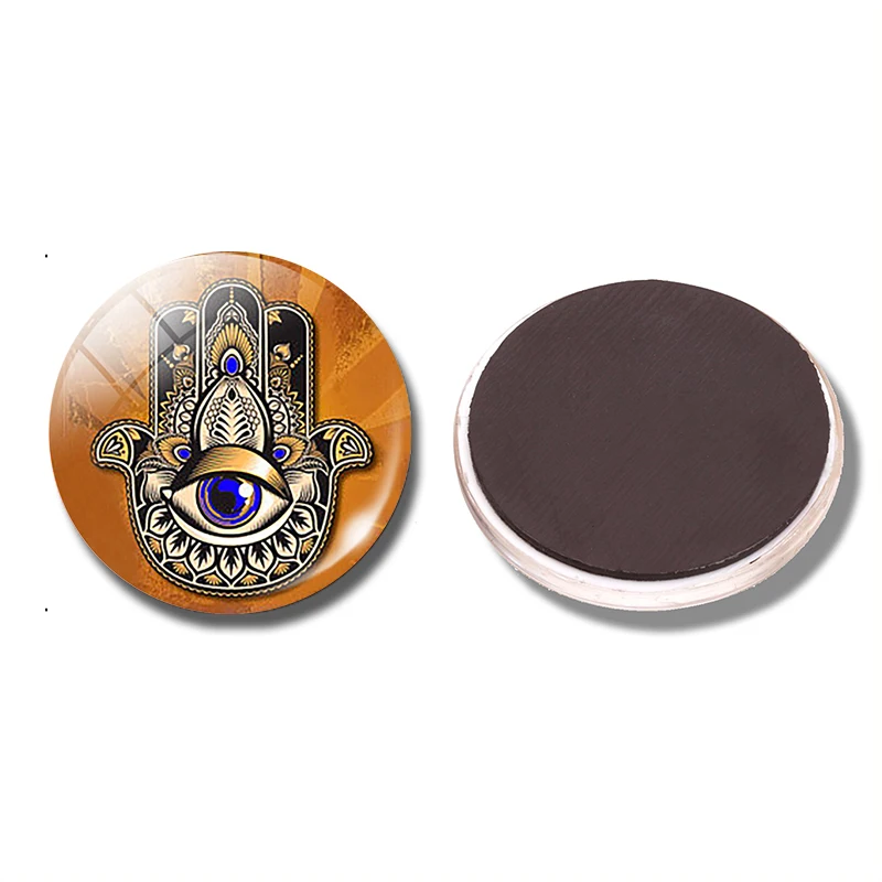 Hamsa Hand 30 MM Fridge Magnet Hand of Fatima Evil Eye Kabbalah Glass Dome Magnetic Refrigerator Stickers Note Holder Home Decor
Hamsa Hand 30 MM Fridge Magnet Hand of Fatima Evil Eye Kabbalah Glass Dome Magnetic Refrigerator Stickers Note Holder Home Decor