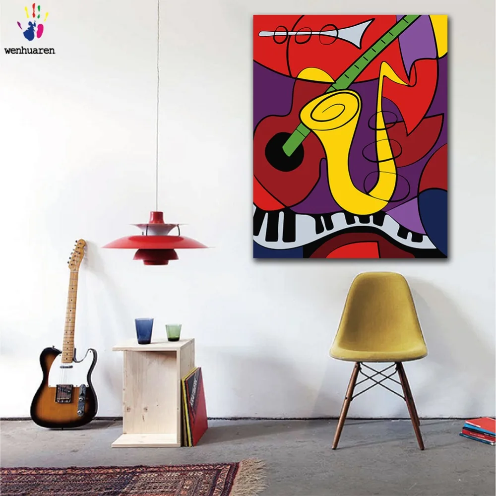 DIY colorings pictures by numbers with colors The world of Picasso music picture drawing painting by numbers framed Home
DIY colorings pictures by numbers with colors The world of Picasso music picture drawing painting by numbers framed Home