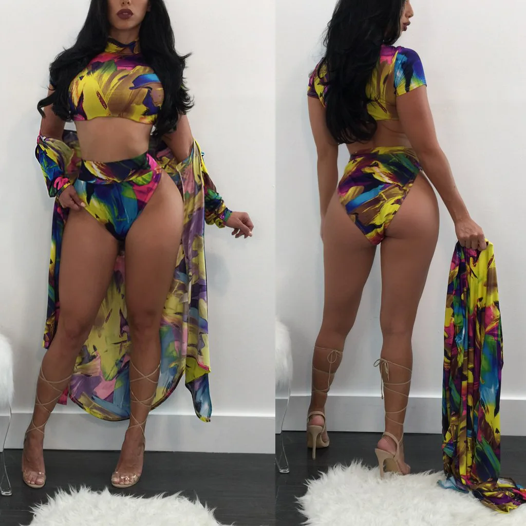 LANGSTAR Bikini Set Swimwear Women Sexy Colorful Print Bikini Split Swimsuit Cover Up Summer 2PC Beach Set Brazilian BathingSuit
LANGSTAR Bikini Set Swimwear Women Sexy Colorful Print Bikini Split Swimsuit Cover Up Summer 2PC Beach Set Brazilian BathingSuit