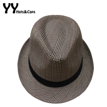 Leisure New Plaid Fedora Hats for Men Casual Chapeu Fedoras with Black Ribbon Panama Caps Los hombres de Fedora
Leisure New Plaid Fedora Hats for Men Casual Chapeu Fedoras with Black Ribbon Panama Caps Los hombres de Fedora