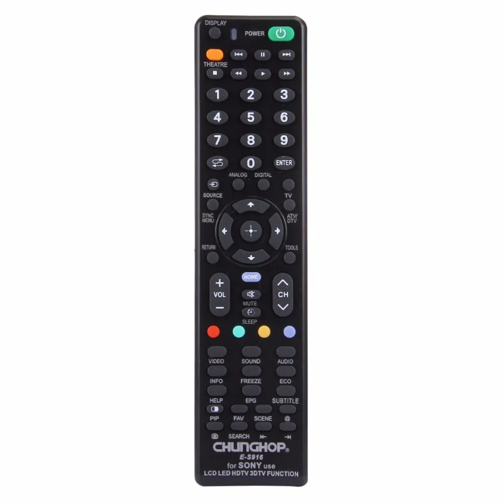 CHUNGHOP E-S916 универсальный пульт дистанционного управления для SONY LED LCD HDTV 3DTV
CHUNGHOP E-S916 универсальный пульт дистанционного управления для SONY LED LCD HDTV 3DTV