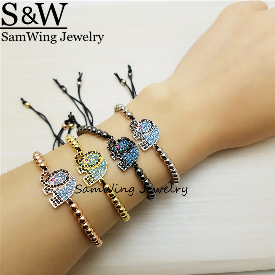 5 piece New Cute Elephant Bracelet Jewelry Micro Pave CZ Charm Bracelets Telescopic bracelet For Women pulseira gift
5 piece New Cute Elephant Bracelet Jewelry Micro Pave CZ Charm Bracelets Telescopic bracelet For Women pulseira gift