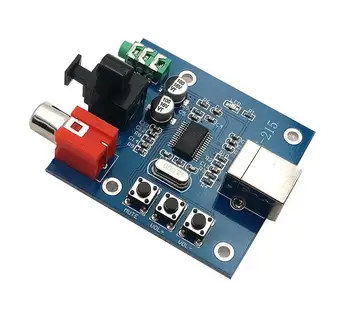 USB input coaxial fiber HIFI sound card decoder PCM2704USB sound card DAC decoder 5V power supply
USB input coaxial fiber HIFI sound card decoder PCM2704USB sound card DAC decoder 5V power supply