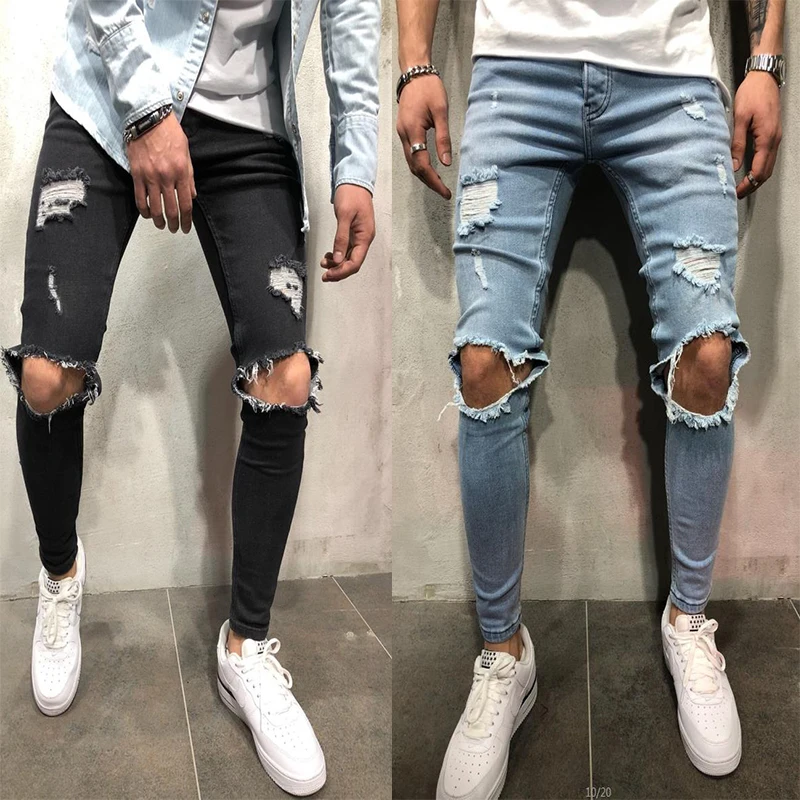 2018 new Fashion Streetwear Men's Jeans Vintage Blue Color Skinny Destroyed Ripped denim Pants Homme Hip Hop personality male
2018 new Fashion Streetwear Men's Jeans Vintage Blue Color Skinny Destroyed Ripped denim Pants Homme Hip Hop personality male