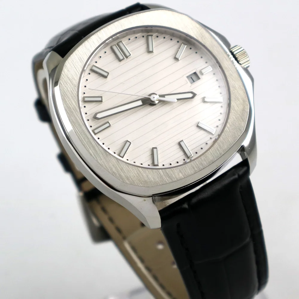 40mm Bliger Gradient navy White sterile dial date window sapphire glass automatic mens watch
40mm Bliger Gradient navy White sterile dial date window sapphire glass automatic mens watch