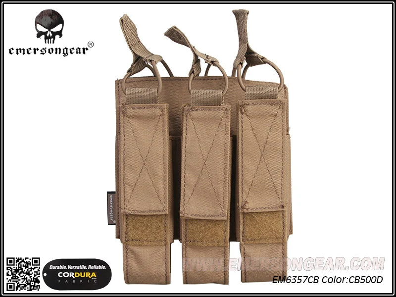 Модульная тройная магнитная сумка Emersongear для мп7 боевая Molle тактическая магазина