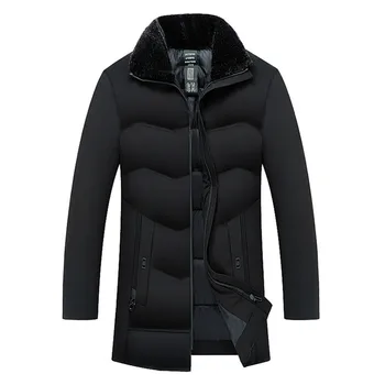 2019 New Fashion Warm Down Cotton Padded Middle-aged Men's Plus Velvet Thick Cotton Jacket Men's Winter Coat Sweater Collar
2019 New Fashion Warm Down Cotton Padded Middle-aged Men's Plus Velvet Thick Cotton Jacket Men's Winter Coat Sweater Collar