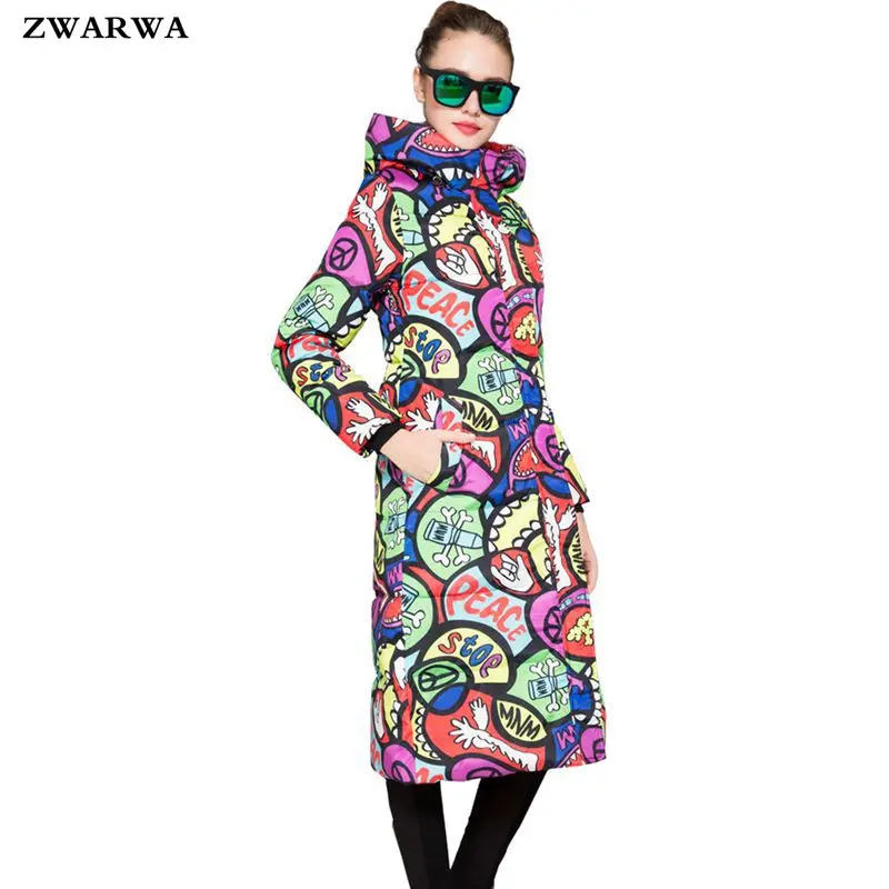 Top Quality Autumn Winter Parka Womens Long Wadded...