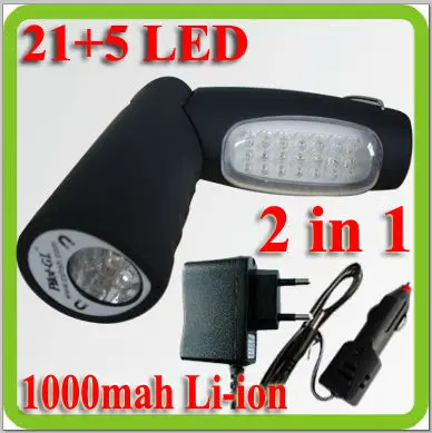 New arrived 1000mah rechargable Li-ion battery foldable 2 in 1 cordless 21+5 LED work light led torch portable led spotlight
New arrived 1000mah rechargable Li-ion battery foldable 2 in 1 cordless 21+5 LED work light led torch portable led spotlight