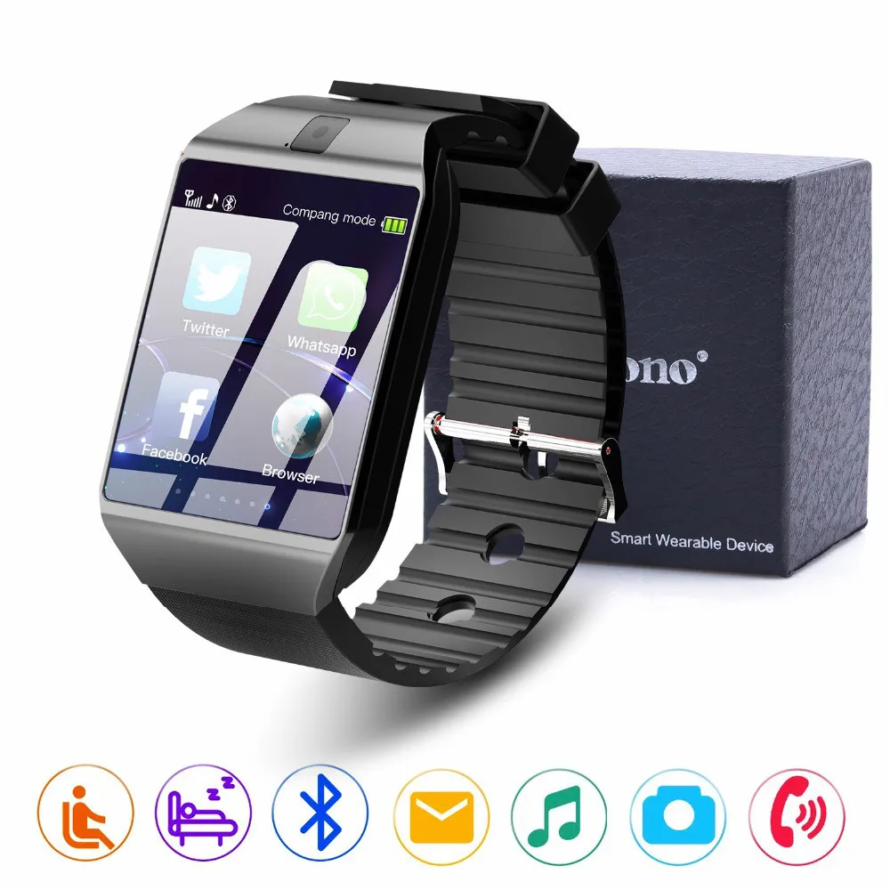 Bluetooth Smart Watch DZ09 Relojes Smartwatch Relogios TF SIM Camera for IOS IPhone Samsung Huawei Xiaomi Android Phone
Bluetooth Smart Watch DZ09 Relojes Smartwatch Relogios TF SIM Camera for IOS IPhone Samsung Huawei Xiaomi Android Phone