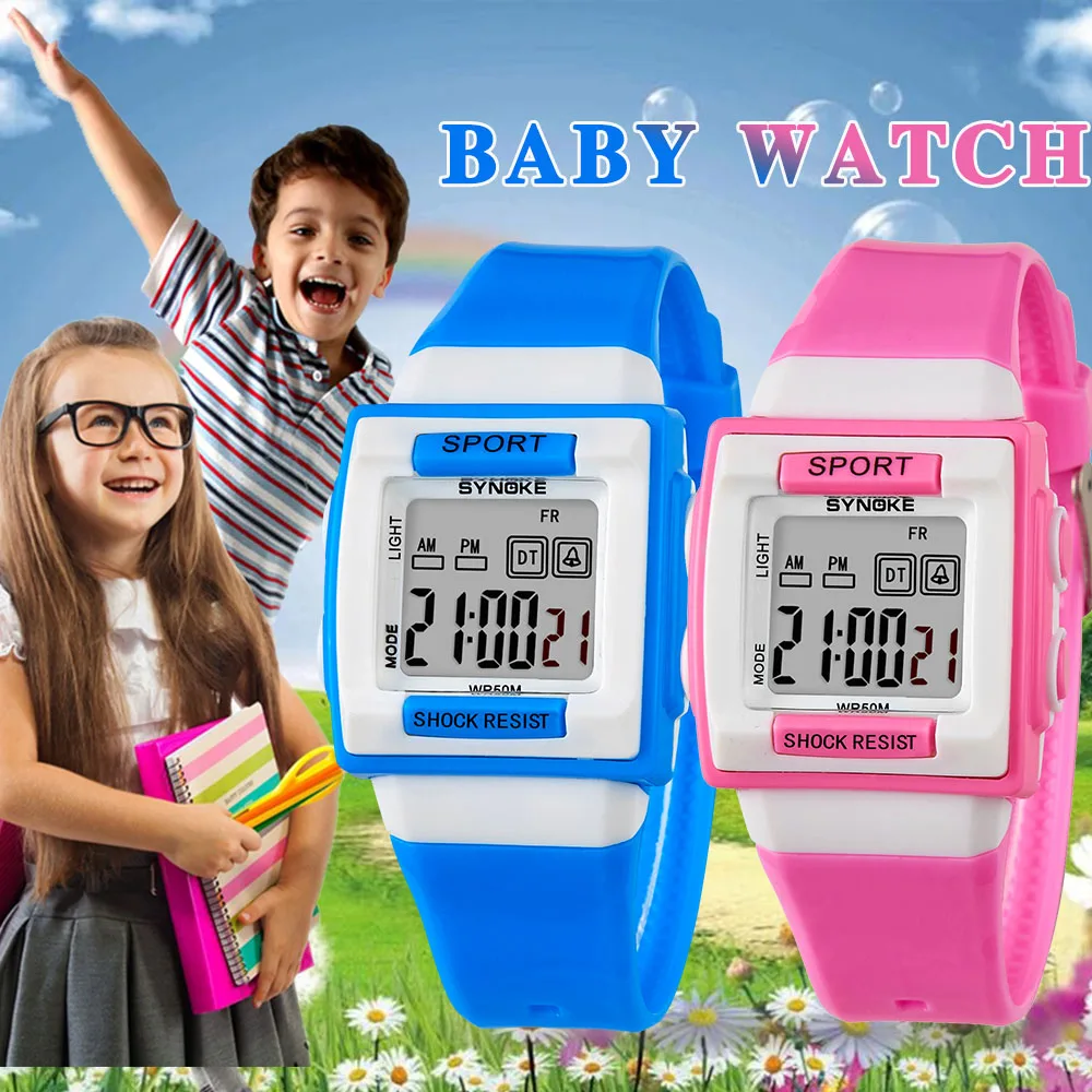 SYNOKE Digital Clock Wristwatches For Boys And Girls Boy Watches Children Digital Reloj montre enfant waterproof
SYNOKE Digital Clock Wristwatches For Boys And Girls Boy Watches Children Digital Reloj montre enfant waterproof
