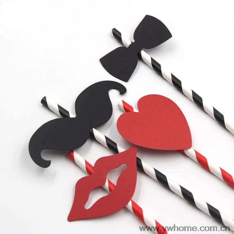 25PCS Black And Red Striped Beard Lips Sticker Paper Straws For Wedding Party Festive Supplies Decoration Paper Drinking Straws
25PCS Black And Red Striped Beard Lips Sticker Paper Straws For Wedding Party Festive Supplies Decoration Paper Drinking Straws