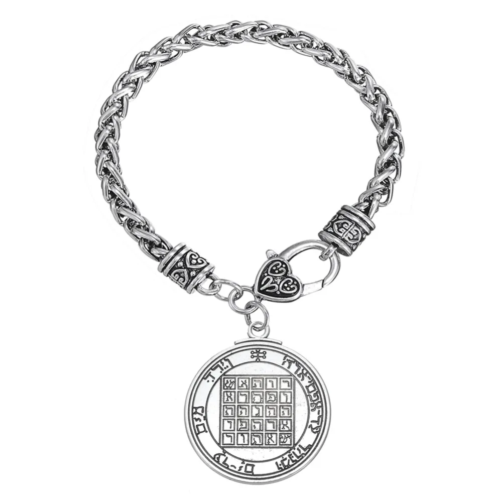 Dawapara Wholesale Mens Pentacle of Saturn Talisman Solomon Seal Pendant Kabbalah Wiccan Delicate Steam Punk Bracelet Chain
Dawapara Wholesale Mens Pentacle of Saturn Talisman Solomon Seal Pendant Kabbalah Wiccan Delicate Steam Punk Bracelet Chain