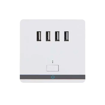 4 Port USB Wall Socket Outlet Charger Power Socket 220V to 5V Socket With Switch Receptacle Socket Plate Panel 86mm * 86mm
4 Port USB Wall Socket Outlet Charger Power Socket 220V to 5V Socket With Switch Receptacle Socket Plate Panel 86mm * 86mm