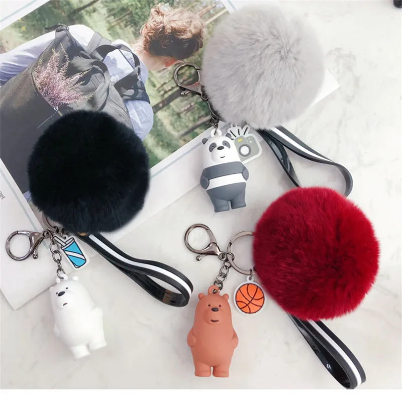 New Three-Dimensional Doll fur pompom Key Chain cute three Bear chain Pendant Car Keychain Couple Bags DIY Keyring wholesale
New Three-Dimensional Doll fur pompom Key Chain cute three Bear chain Pendant Car Keychain Couple Bags DIY Keyring wholesale