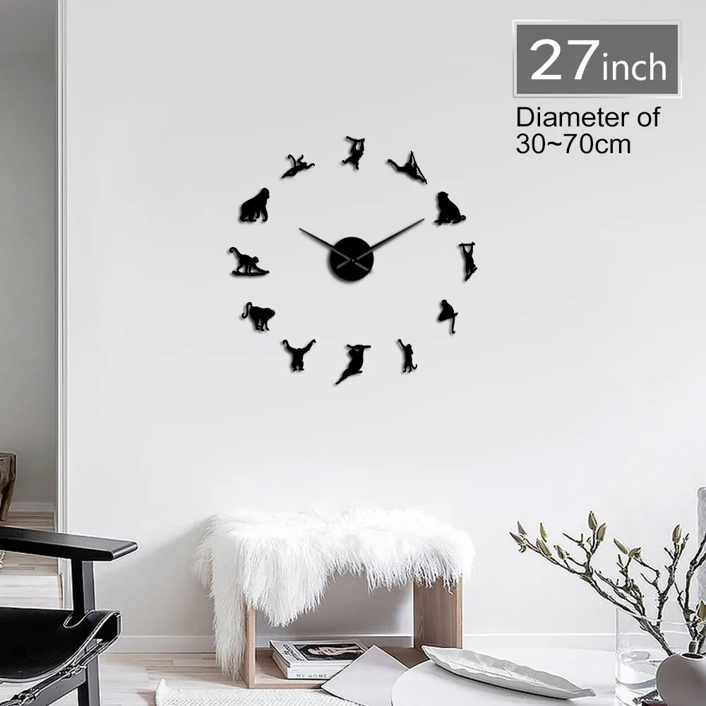 Ape And Monkey Orangutan Acrylic 3D DIY Wall Clocks Old World Monkeys Africa Animals Quartz Clock Battery Operated Clock Watch
Ape And Monkey Orangutan Acrylic 3D DIY Wall Clocks Old World Monkeys Africa Animals Quartz Clock Battery Operated Clock Watch