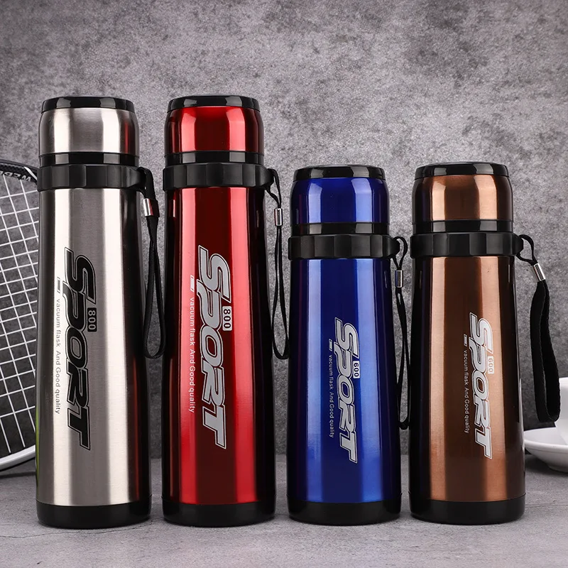 Stainless Steel Vacuum Flasks, Double Wall Vacuum Insulated Thermos Bullet Bottles, BPA Free, 600/800 ml
Stainless Steel Vacuum Flasks, Double Wall Vacuum Insulated Thermos Bullet Bottles, BPA Free, 600/800 ml