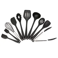 Kitchen Silicone Non-stick Cooking Spoon Spatula Ladle Egg Beaters Utensils Dinnerware Set Cooking Tools Accessories Supplies image