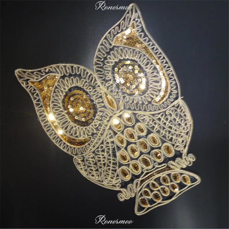 1Pc Sequins Gold Owl Applique Clothing Embroidery Patch Fabric Sticker Iron On Patch Craft Sewing Repair 19.5X28.5cm SX78
1Pc Sequins Gold Owl Applique Clothing Embroidery Patch Fabric Sticker Iron On Patch Craft Sewing Repair 19.5X28.5cm SX78