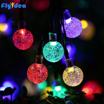 5M LED christmas lights New Year's Halloween garden garland Round ball light string Solar battery holiday crystal decorative
5M LED christmas lights New Year's Halloween garden garland Round ball light string Solar battery holiday crystal decorative