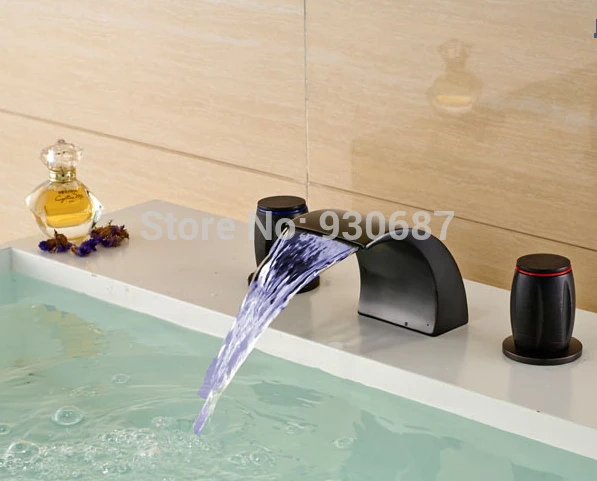 Euro Style LED Color Changing Oil Rubbed Bronze Bathroom Deck Mounted Tub Faucet
Euro Style LED Color Changing Oil Rubbed Bronze Bathroom Deck Mounted Tub Faucet