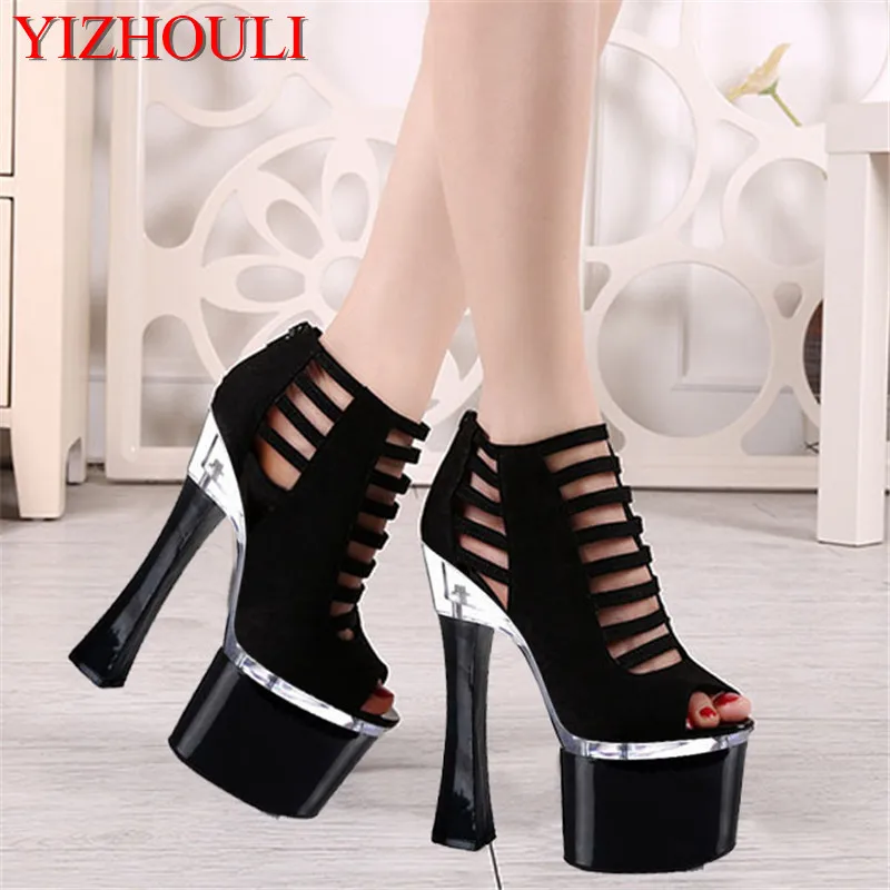 new 18-20 cm super high heels stage shows the fashion runways sandals Size code for women's shoes
new 18-20 cm super high heels stage shows the fashion runways sandals Size code for women's shoes