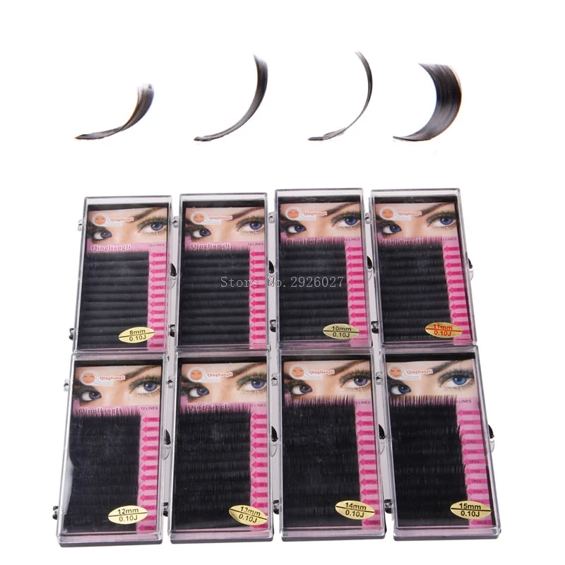 

3D Volume Individual Blink Tray Lash B C D J Curl 0.1mm False Eyelash Extension