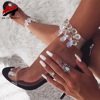 NAN JIU MOUNTAIN Shoes Woman Summer New Fashion Big Rhinestone Ultra High Heel Sandals Black Apricot
NAN JIU MOUNTAIN Shoes Woman Summer New Fashion Big Rhinestone Ultra High Heel Sandals Black Apricot