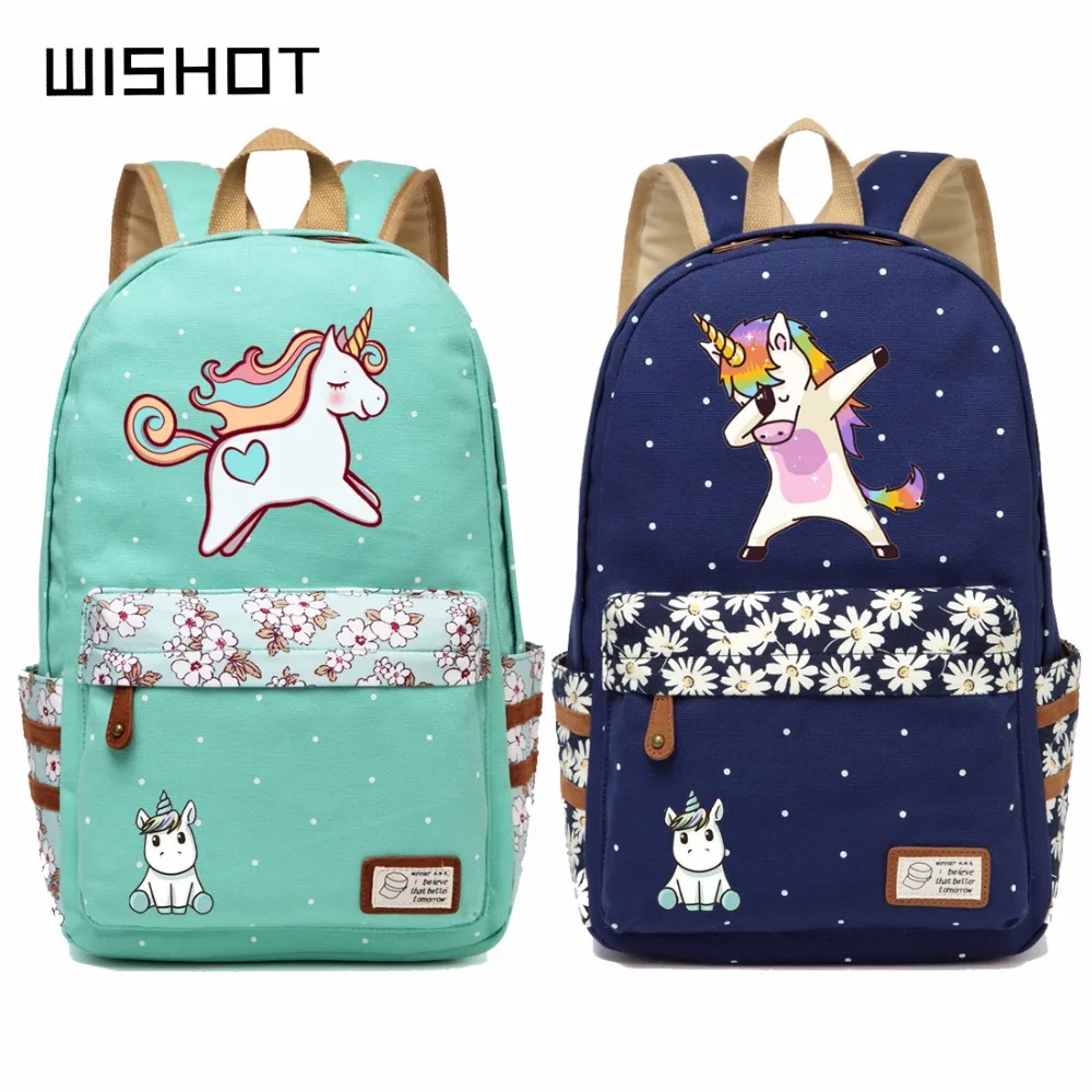 WISHOT cute unicorn Dab cartoon Backpack For Women Girls Canvas bag wave point Rucksacks backpack travel Shoulder Bag
WISHOT cute unicorn Dab cartoon Backpack For Women Girls Canvas bag wave point Rucksacks backpack travel Shoulder Bag