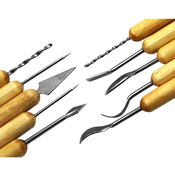 14 pcs Stainless Steel DIY Wood Handle Spoon Carving Knife Woodcarving Cutter Woodwork Sculptural Woodcut Tool
14 pcs Stainless Steel DIY Wood Handle Spoon Carving Knife Woodcarving Cutter Woodwork Sculptural Woodcut Tool